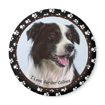 Eu adoro o "Border Collies Magnet"