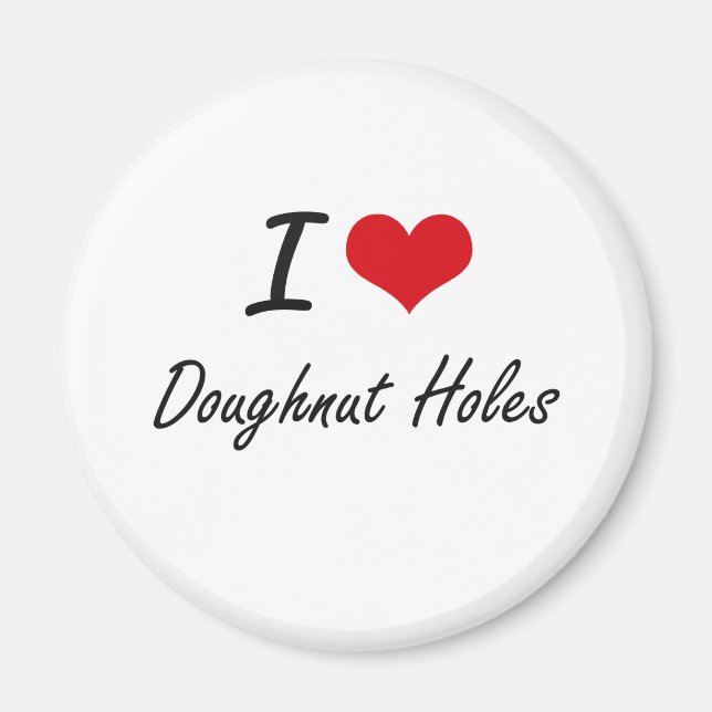 Imã Eu adoro o design artístico do Buraco (Frente)