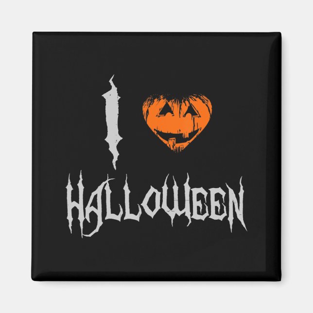 Imã Eu adoro o Halloween  (Frente)