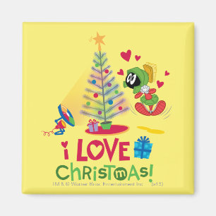 Imã Eu adoro o Natal - MARVIN MARTIAN™