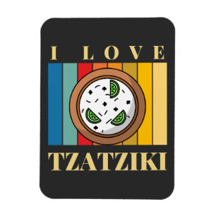 Ímã eu adoro o souvenier de Grécia grego tzatziki