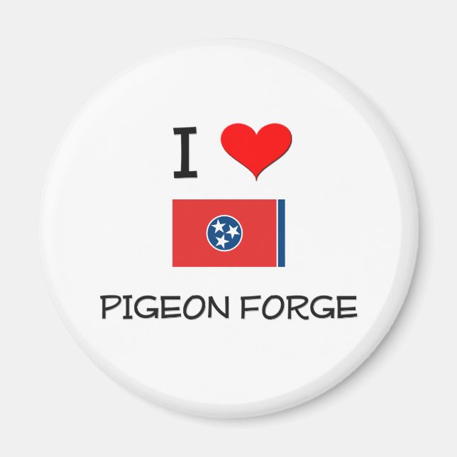 Imã Eu Adoro Pigeon Forge Tennessee (Frente)