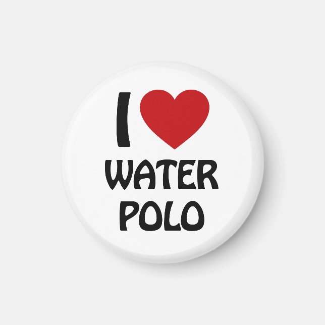 Imã Eu adoro polo aquático (Frente)