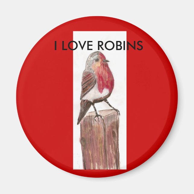 Imã Eu adoro ROBINS Magnet (Frente)