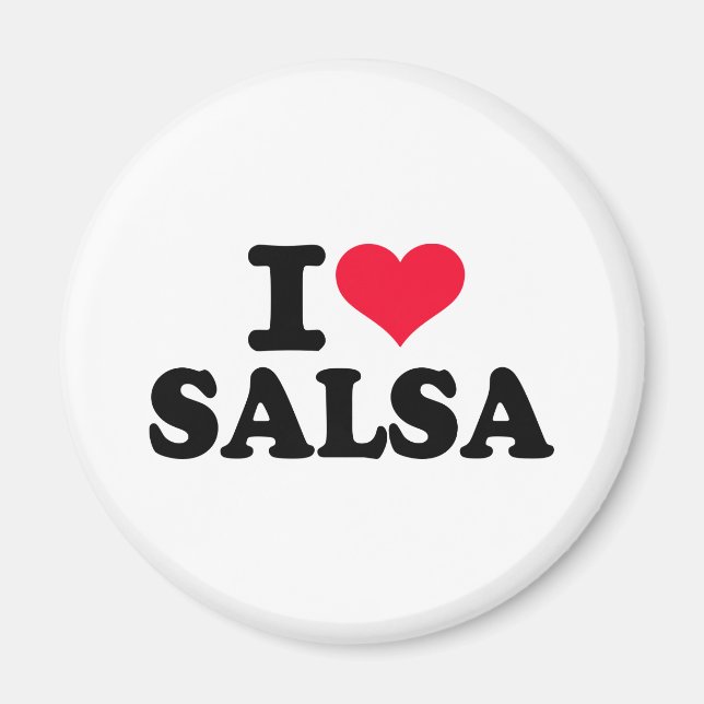 Imã Eu adoro salsa (Frente)