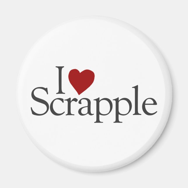 Imã Eu Adoro Scrapple (Frente)