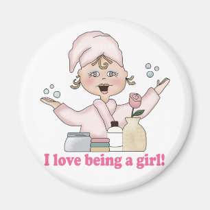 Imã Eu Adoro Ser Uma Rapariga Magnet