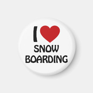 Imã Eu adoro snowboard