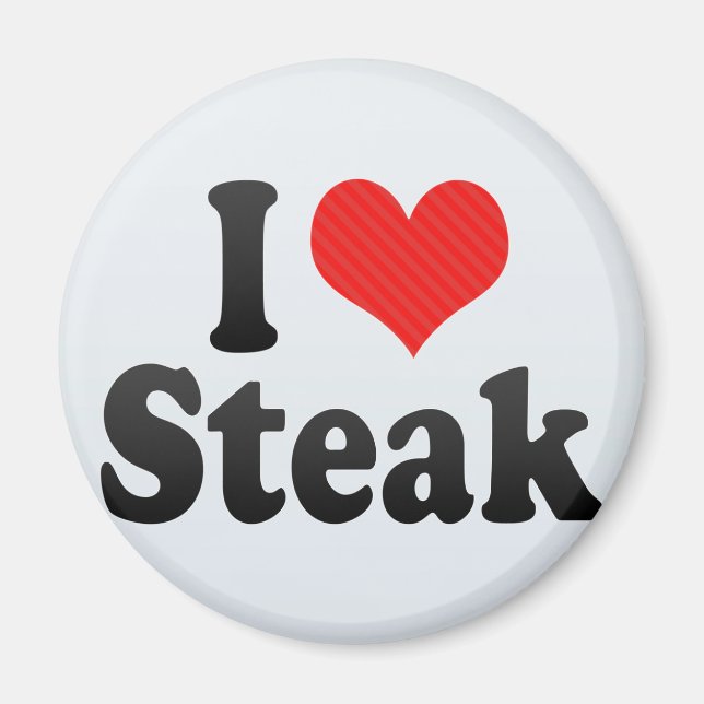 Imã Eu Adoro Steak (Frente)