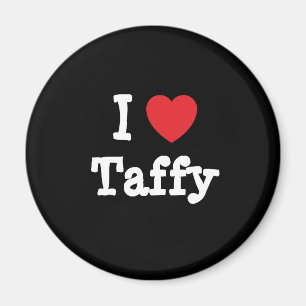Imã Eu adoro Taffy Heart Shirt