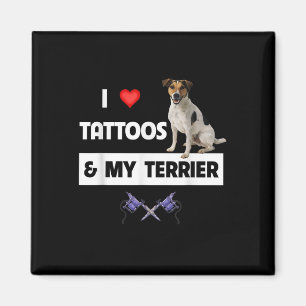 Imã Eu Adoro Tatuagens E Minha Mãe De Jack Russell Ter
