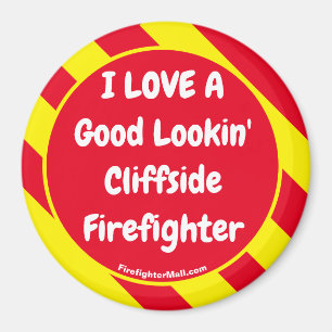 Imã Eu adoro uma boa olhada no Cliffside Firefighter