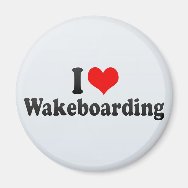Imã Eu Adoro Wakeboard (Frente)