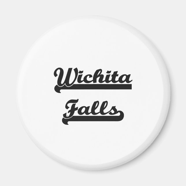 Imã Eu adoro Wichita Falls Texas Classic Design (Frente)