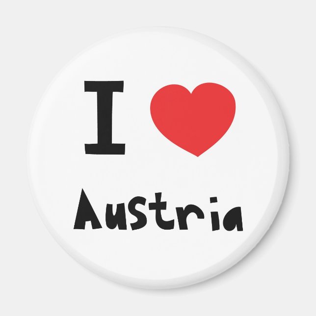 Imã Eu amo a Áustria (Frente)