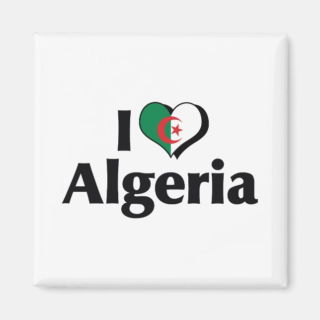 Imã Eu Amo a Bandeira da Argélia (Frente)