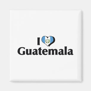 Imã Eu amo a bandeira da Guatemala
