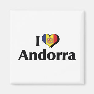 Imã Eu Amo a Bandeira de Andorra
