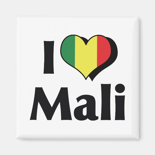 Imã Eu Amo a Bandeira do Mali (Frente)