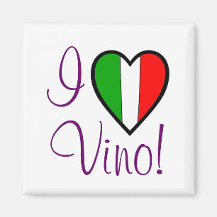 Imã Eu amo a bandeira Vino-Italiana