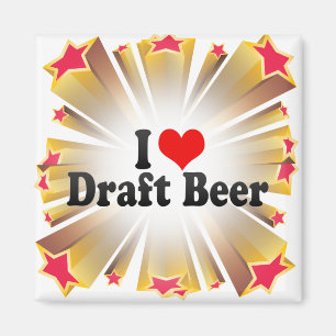 Imã Eu amo a cerveja de esboço