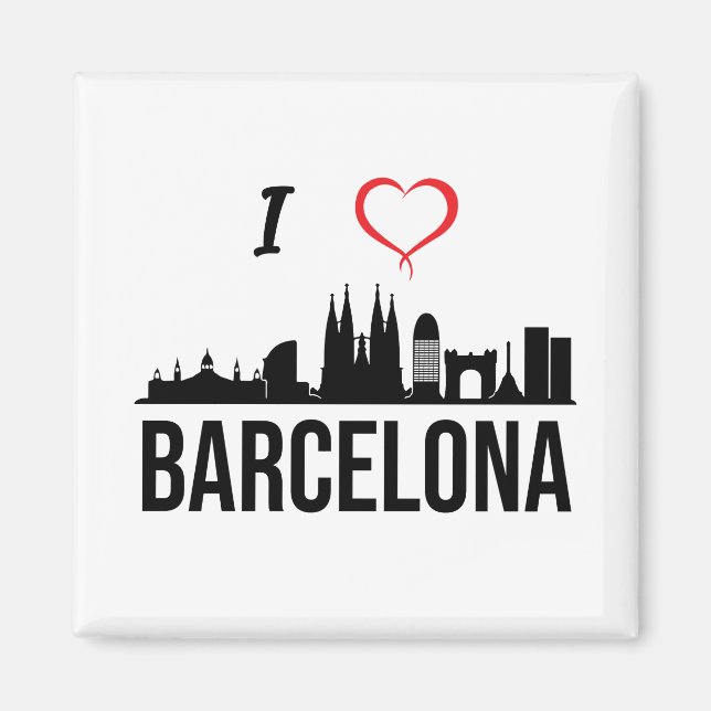 Imã Eu amo a Espanha de Barcelona (Frente)