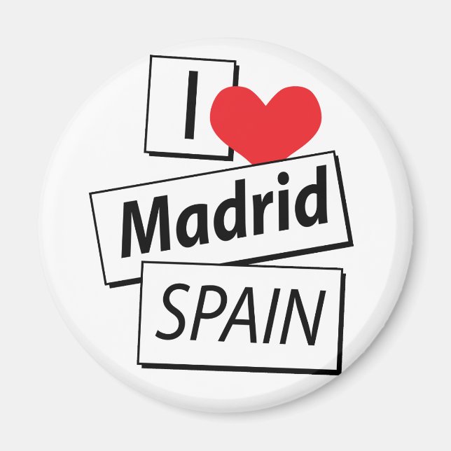 Imã Eu amo a Espanha de Madrid (Frente)