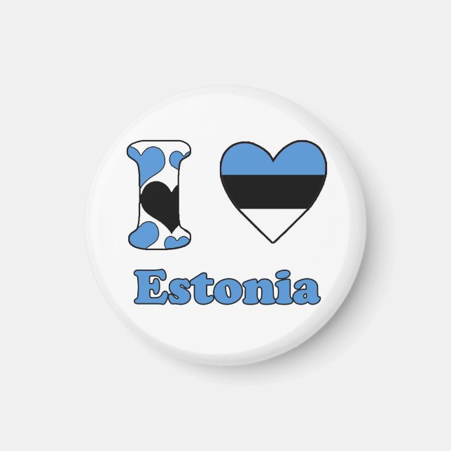 Imã Eu amo a Estônia (Frente)