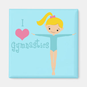 Imã Eu amo a ginástica