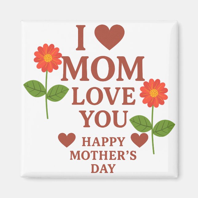 Imã Eu Amo A Mãe (Frente)