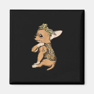 Imã Eu Amo A Mãe Tattoo Engraçado Cachorro Chihuahua