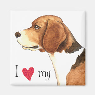 Imã Eu Amo a minha Beagle