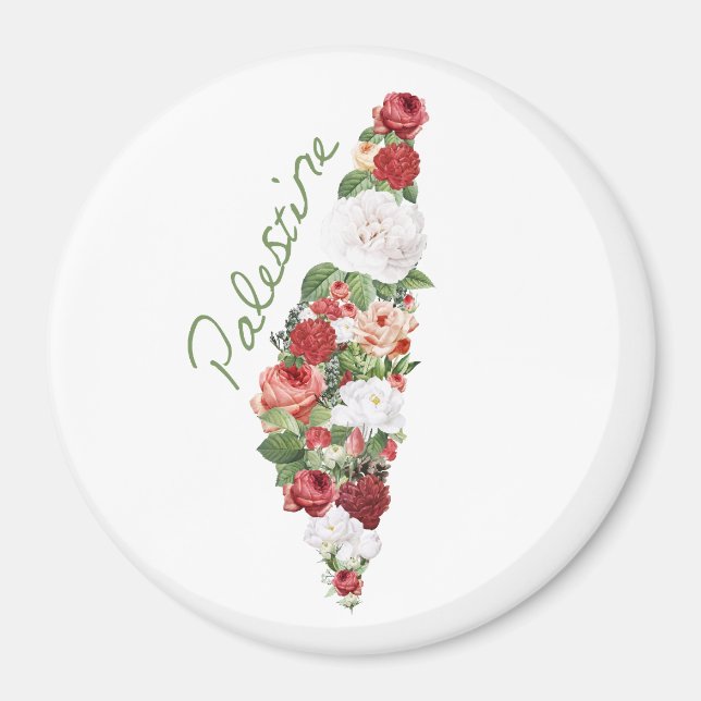 Imã Eu Amo A Palestina Meu Campo de Mapa Nacional Pale (Frente)