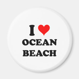 Imã Eu amo a praia New York do oceano