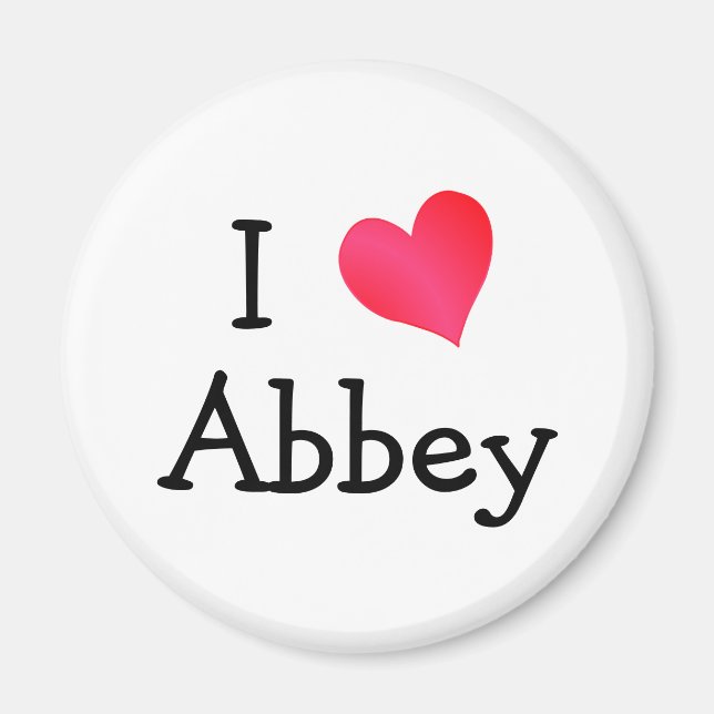 Imã Eu Amo Abbey (Frente)