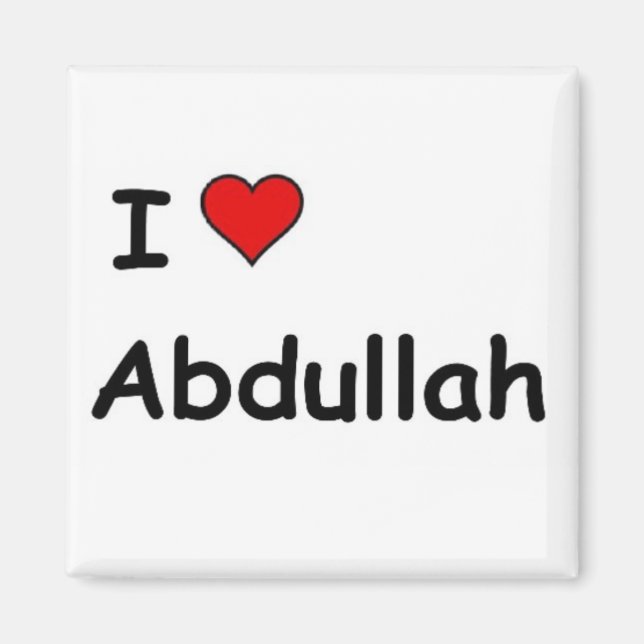 Imã Eu amo Abdullah (Frente)