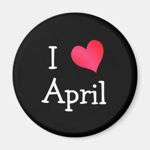 Imã Eu amo abril