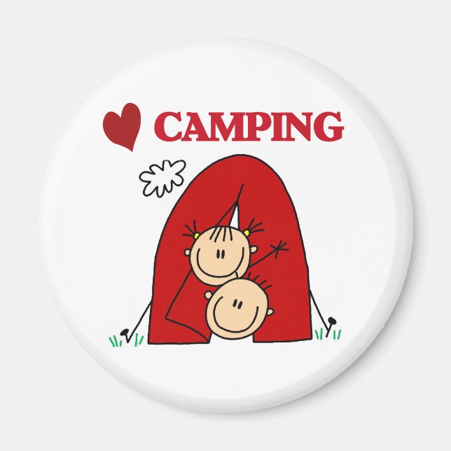 Imã Eu Amo Acampar (Frente)