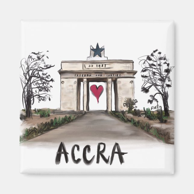 Imã Eu amo Accra (Frente)