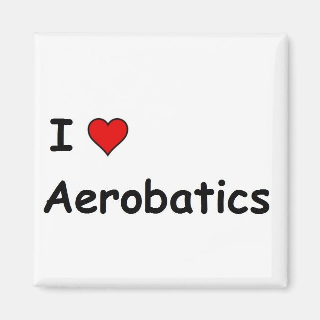 Imã Eu Amo Aerobática (Frente)
