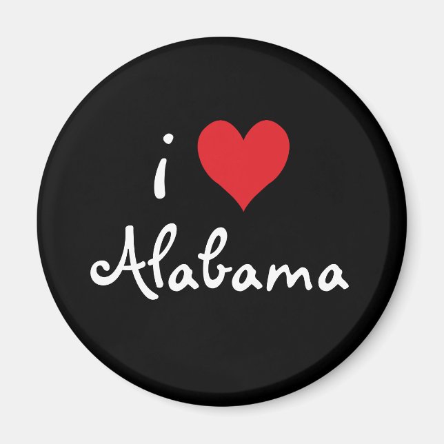 Imã Eu amo Alabama (Frente)