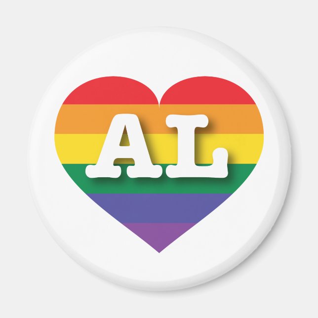 Imã Eu amo Alabama - Orgulho gay (Frente)