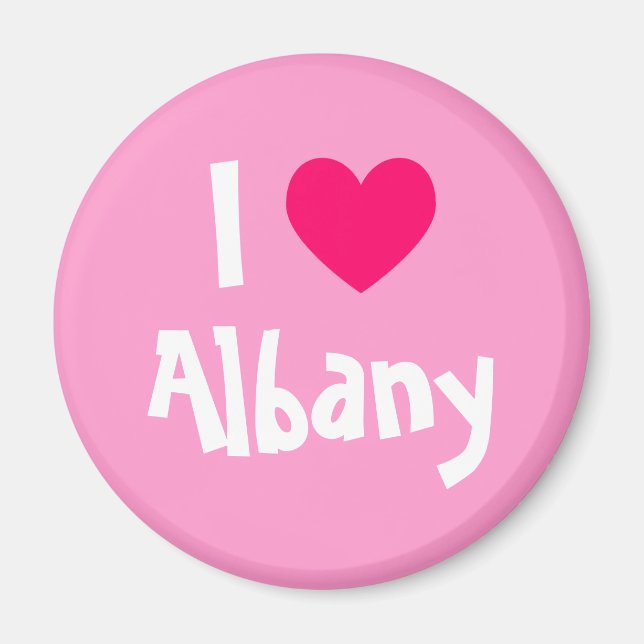 Imã Eu Amo Albany (Frente)