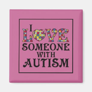 Imã "Eu amo alguém com autismo "