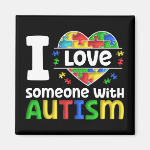 Imã Eu Amo Alguém Com Autismo, Presente De Consciência
