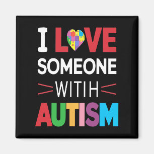 Imã Eu Amo Alguém Com Autismo Sensibilização Homens Mu