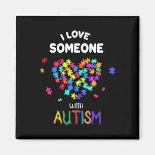Imã Eu Amo Alguém Com Autismo Tee Autism Fala Com Cons