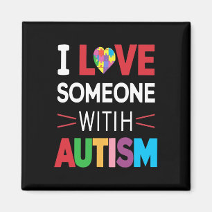 Imã Eu Amo Alguém Com Conscientização Sobre Autismo Ho