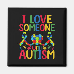 Imã Eu Amo Alguém Com Coração De Consciência Autista