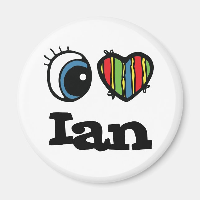 Imã Eu Amo (Amo) Ian (Frente)